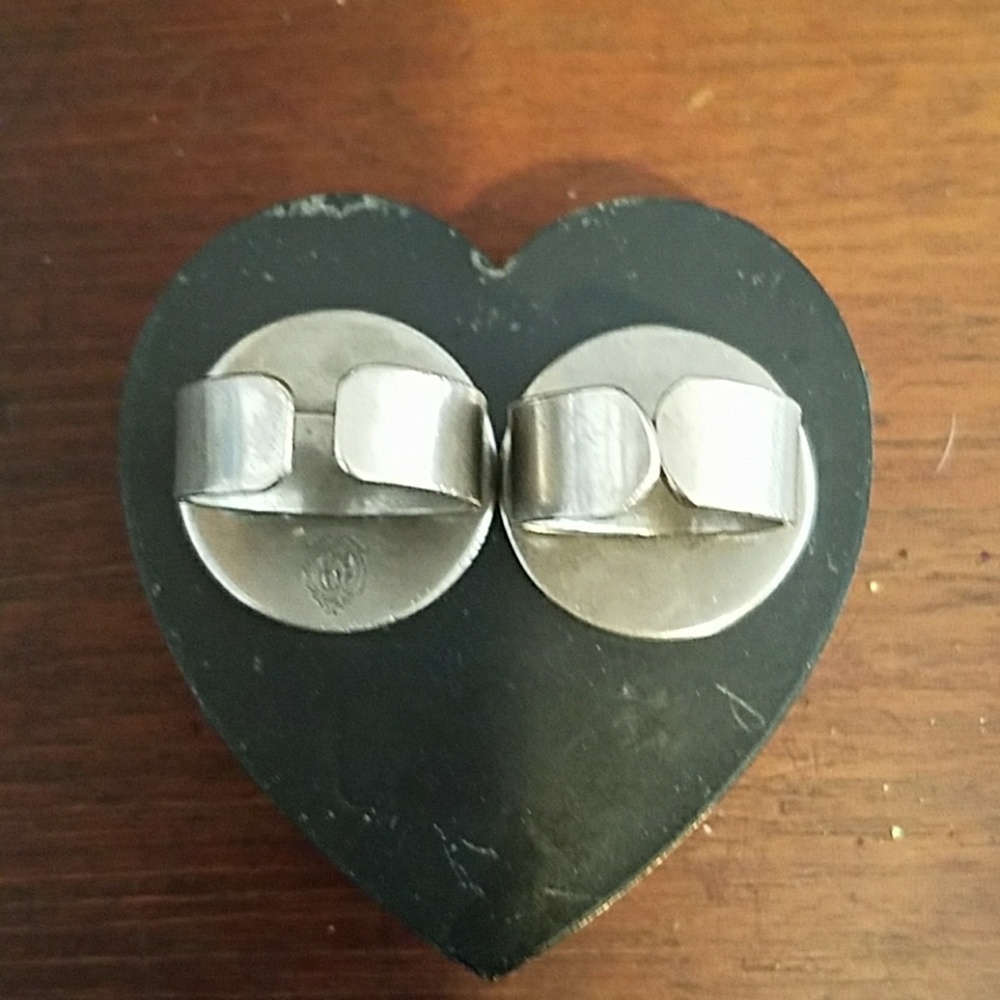 Flat Black Spike Heart Ring Medium - image 3